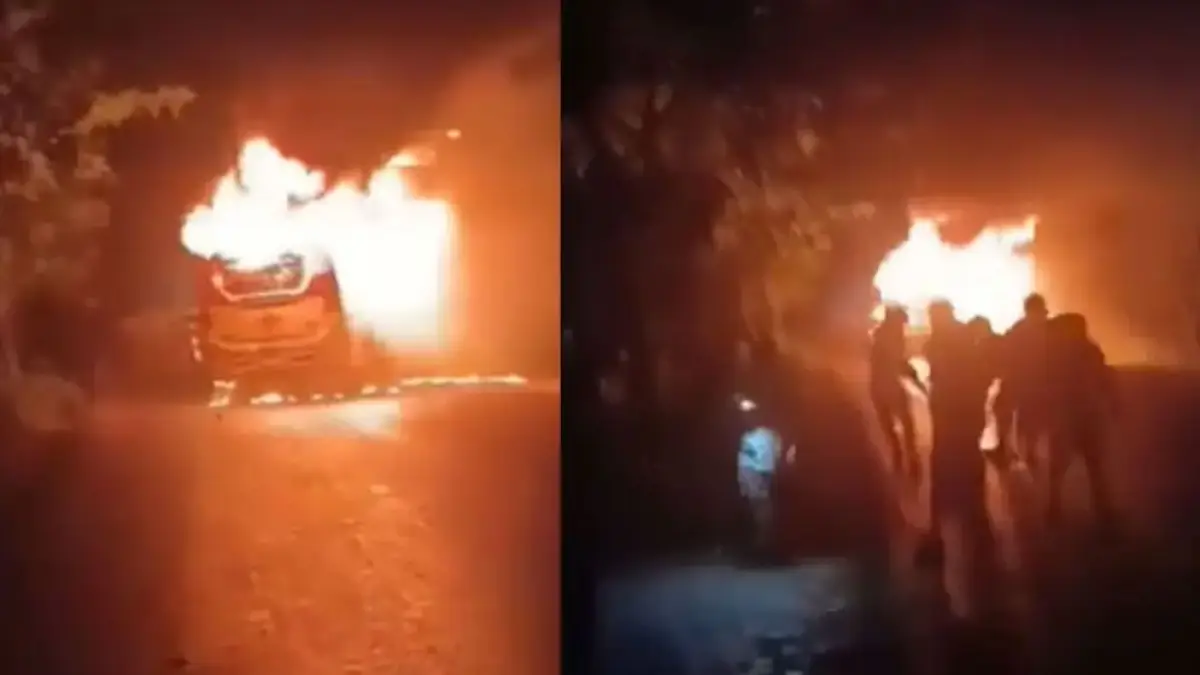 ভাঙ্গায় বাসচাপায় প্রাণ গেল ৫ জনের, মহাসড়ক অবরোধ করে ৬ যানবাহনে আগুন