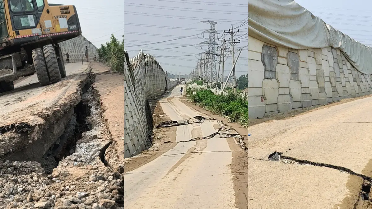 সোনারগাঁয়ে এশিয়ান হাইওয়েতে ২৫০ মিটারজুড়ে ভয়াবহ ফাটল, সড়ক দেবে চরম ভোগান্তি